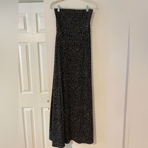 Strapless Printed Maxi Dress